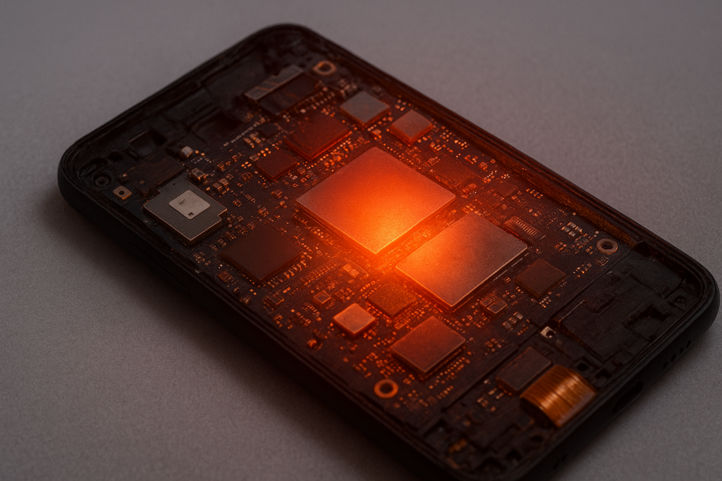 داغ شدن برد گوشی